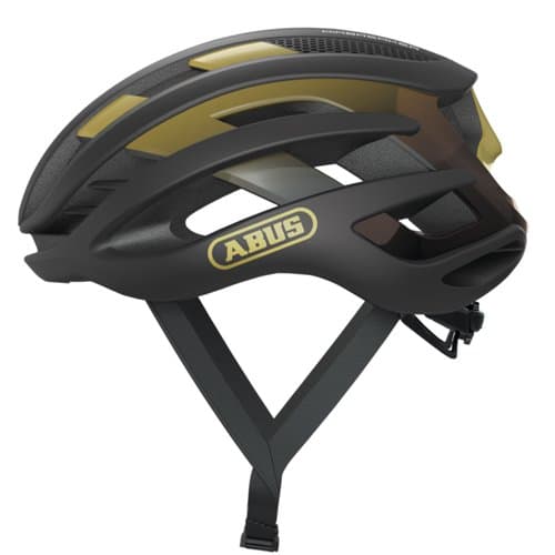 CAPACETE ABUS AIRBREAKER PRETO E DOURADO TAM M 52 58 CM
