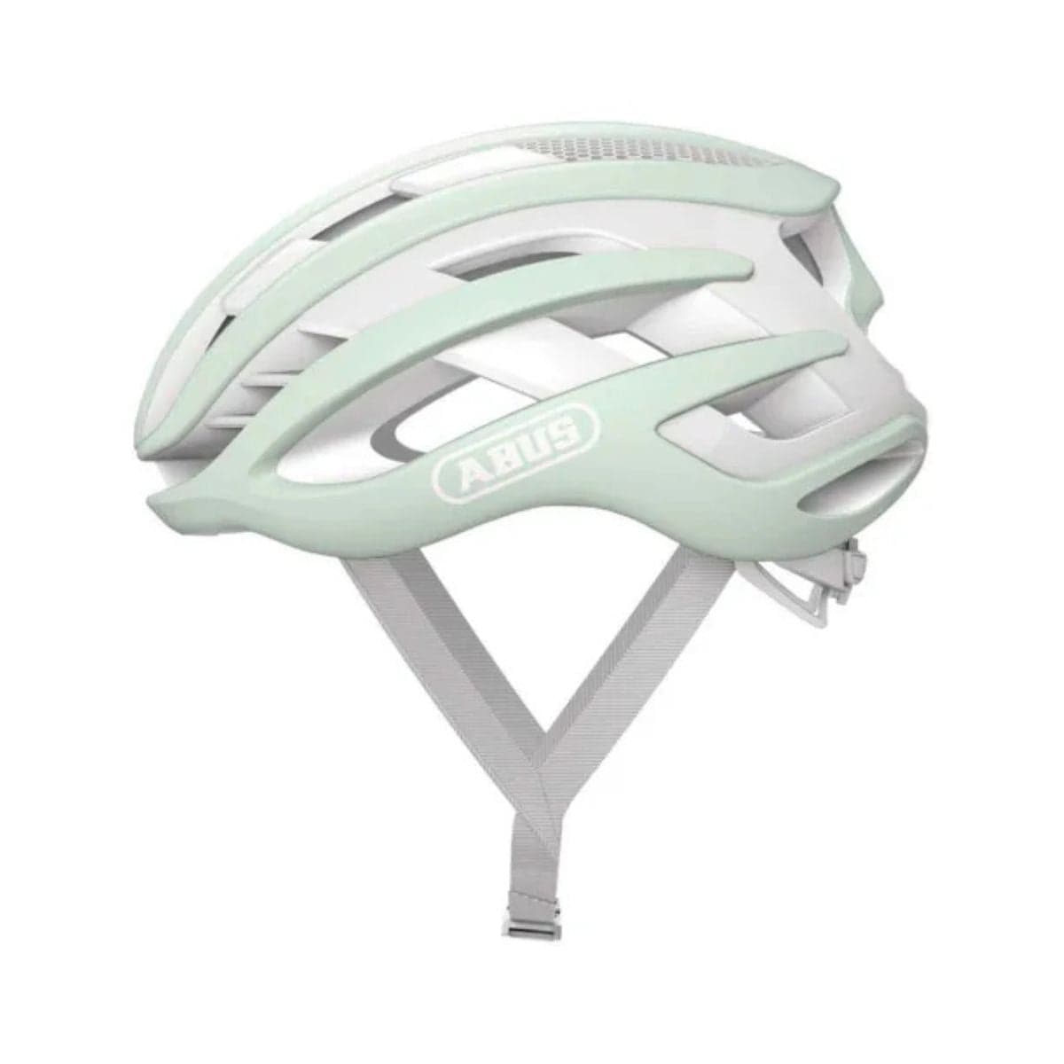 CAPACETE ABUS AIRBREAKER MENTA E BRANCO TAM P